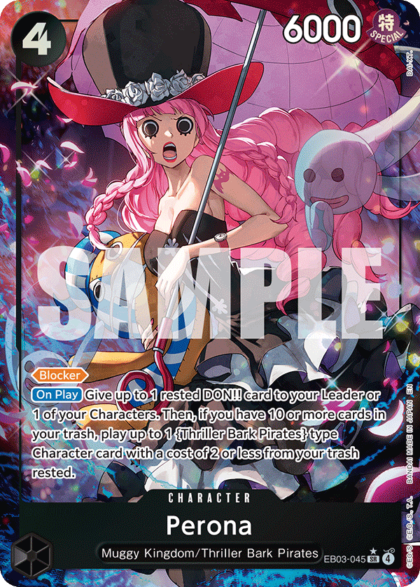 Fyjf Perona (045) (Alternate Art) (EB03-045_p1) - Extra Booster: One Piece ...